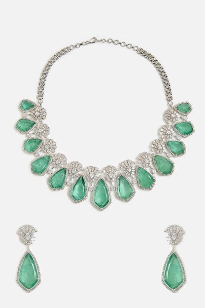 Emerald Elegance Necklace Set 