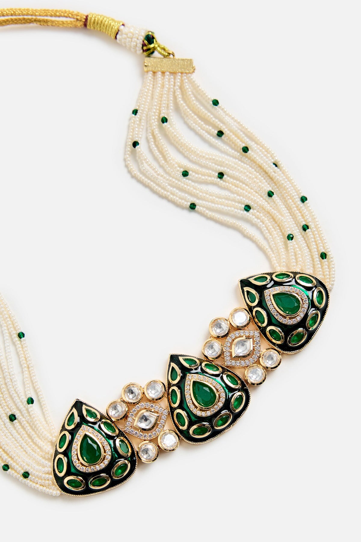 Emerald Stone Choker Set 