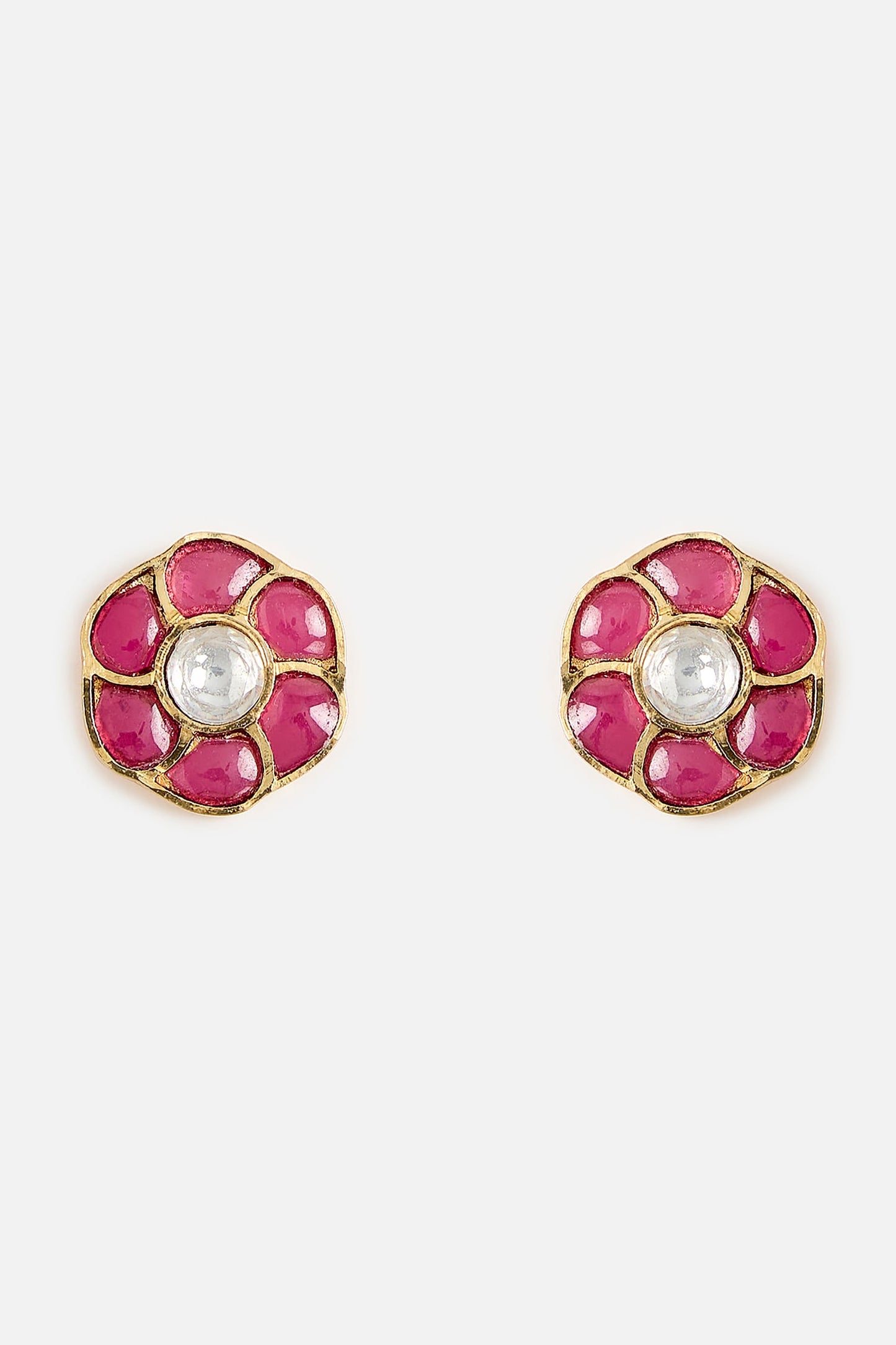 Ruby Stone Choker Necklace Set 