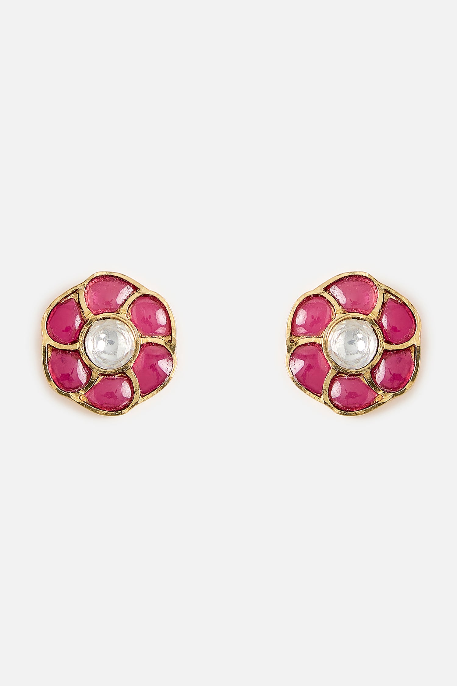 Ruby Stone Choker Necklace Set 