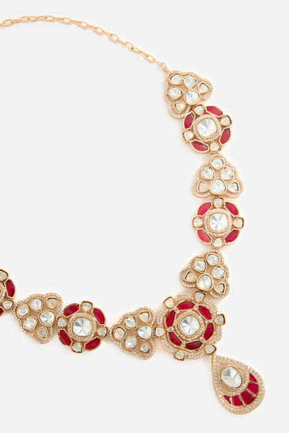 Gemstones & Kundan Necklace Set 