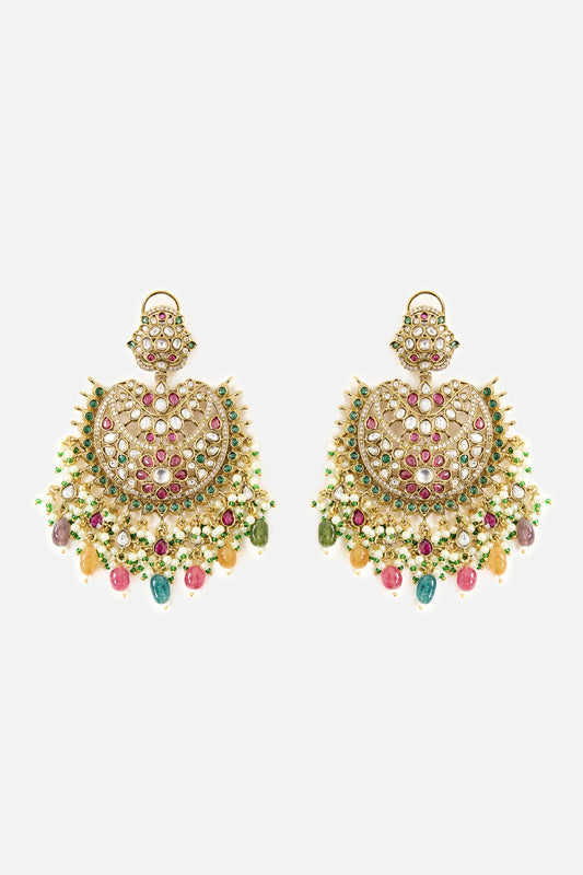 Multicolor Stone Embellished Chandeliers 