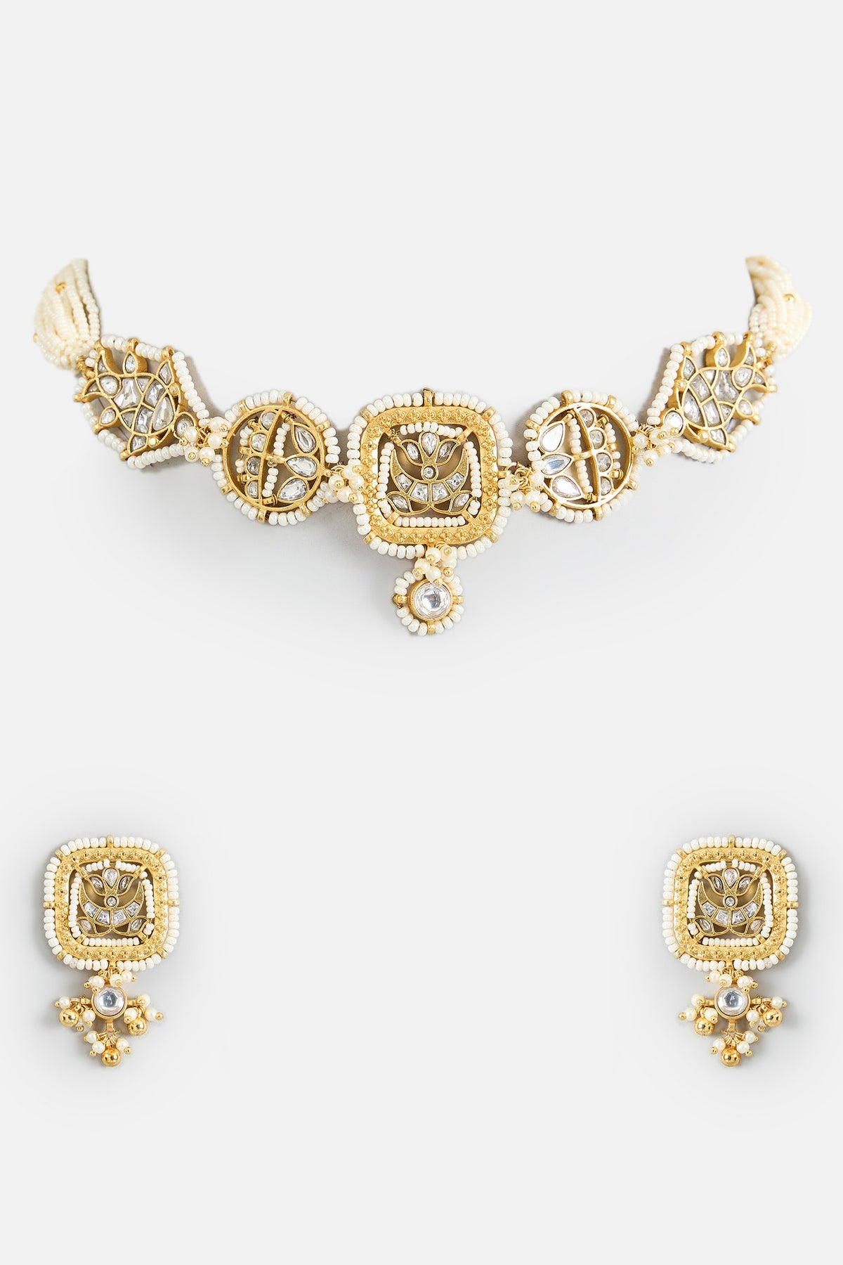 Stone Studded Choker Set 