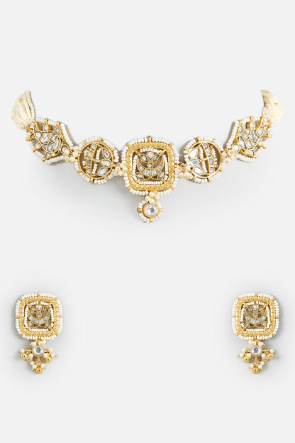 Stone Studded Choker Set 