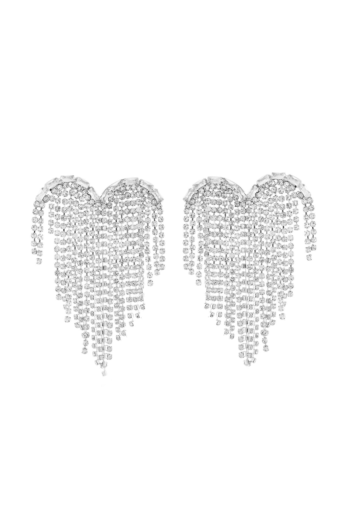 Party Heart Heart Shaped Crystal Danglers 