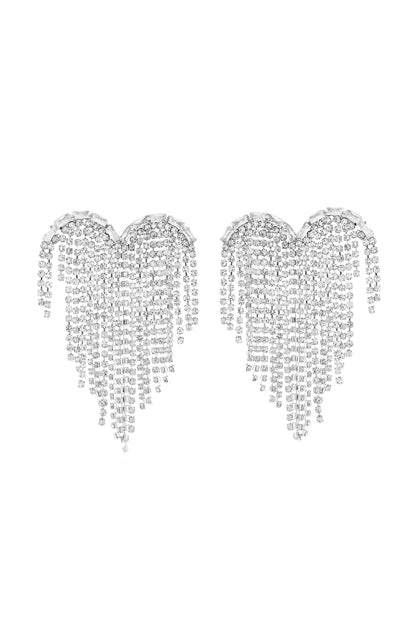 Party Heart Heart Shaped Crystal Danglers 