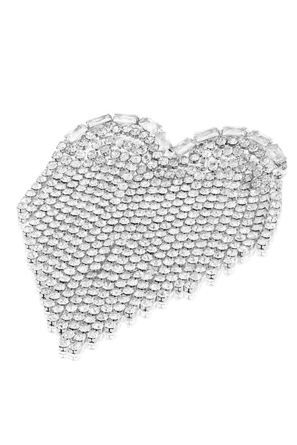 Party Heart Heart Shaped Crystal Danglers 