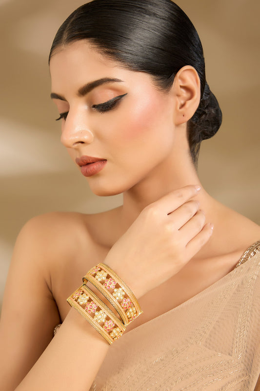 Gold Meenakari Bangles 
