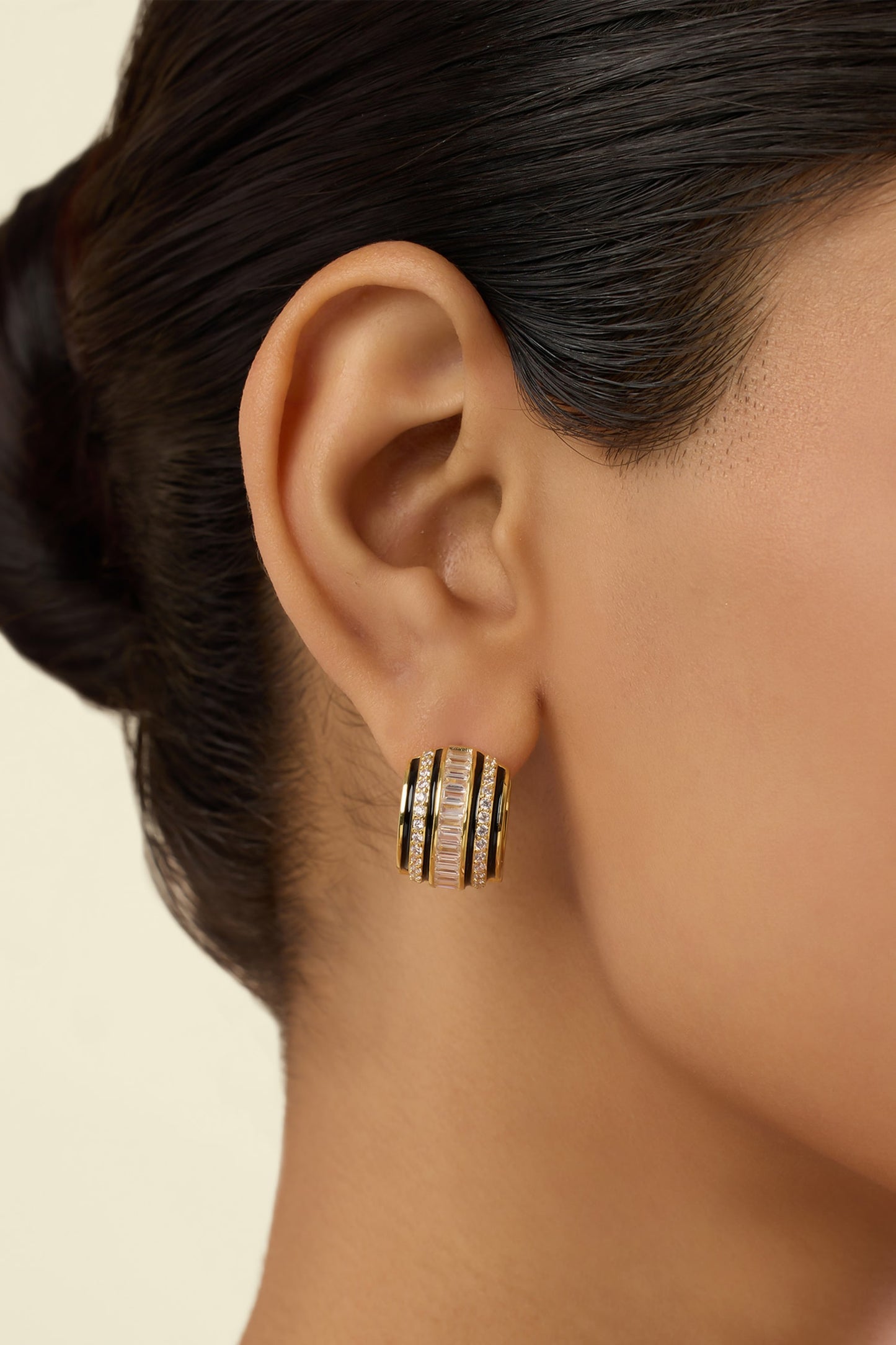 Mirage Huggie Hoop Earrings 