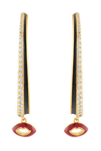 Hypnos Charm Hoop Earrings 