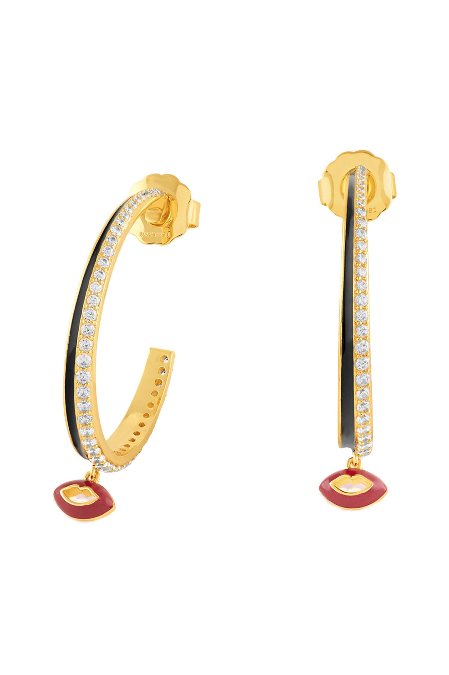 Hypnos Charm Hoop Earrings 