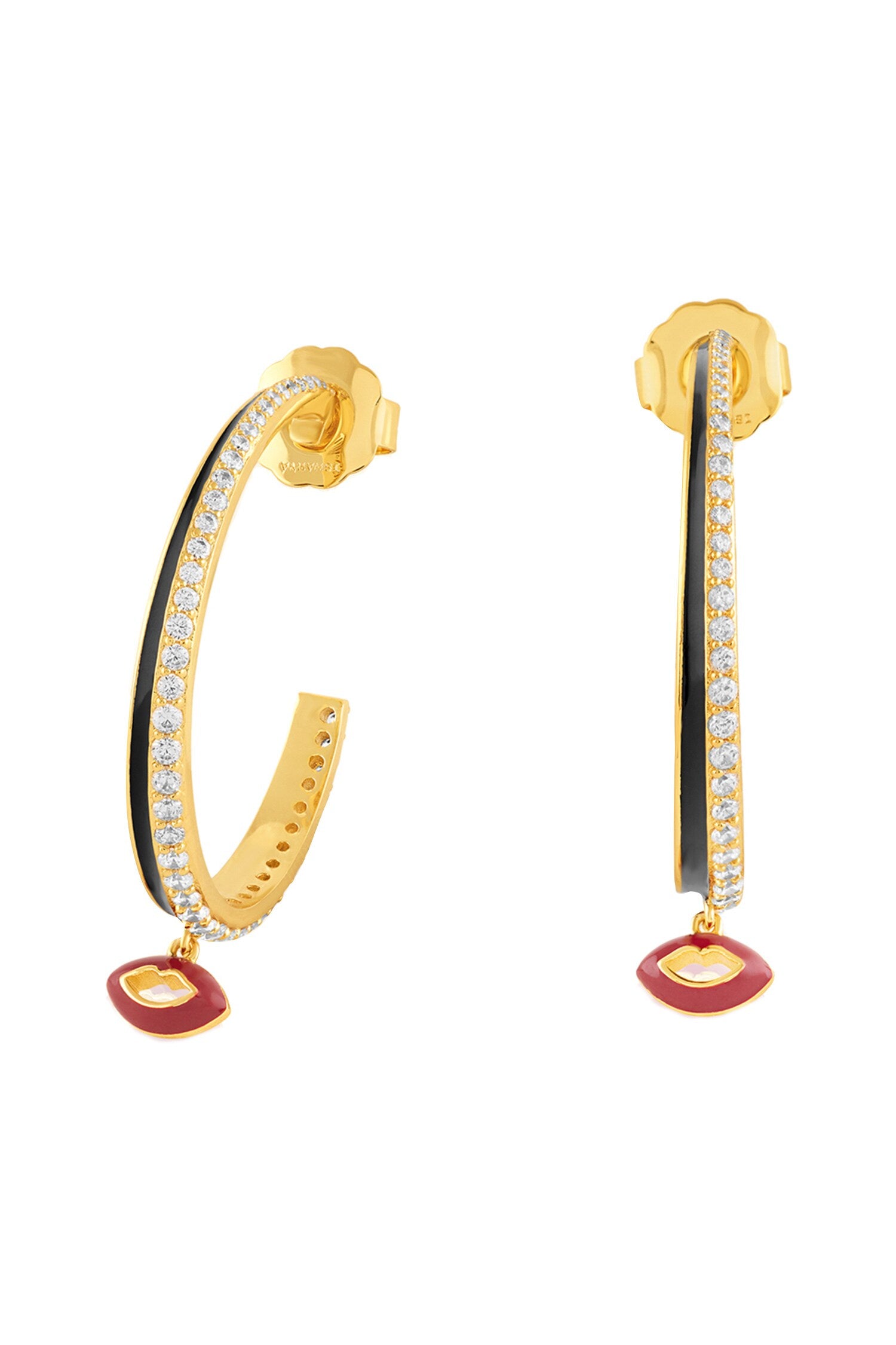 Hypnos Charm Hoop Earrings 