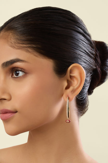 Hypnos Charm Hoop Earrings 