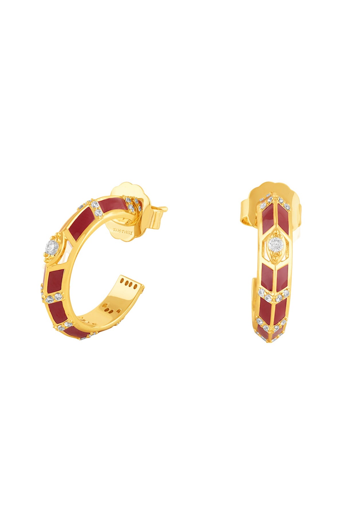 Auralis Fiery Hoop Earrings 