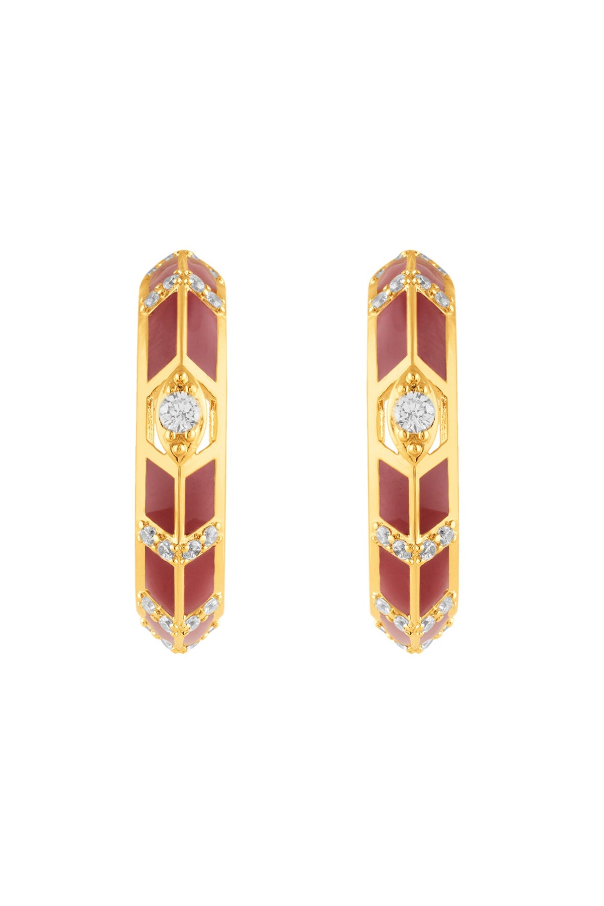Auralis Fiery Hoop Earrings 