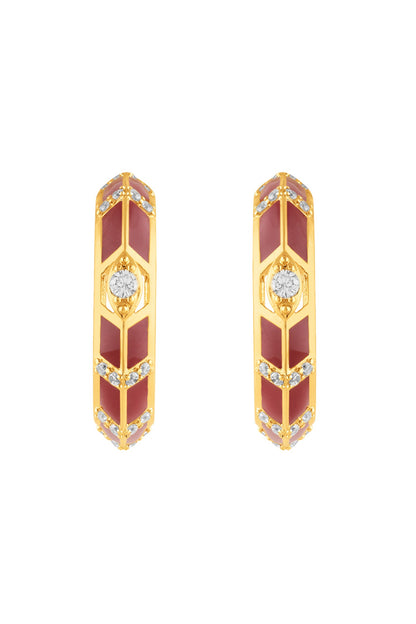 Auralis Fiery Hoop Earrings 