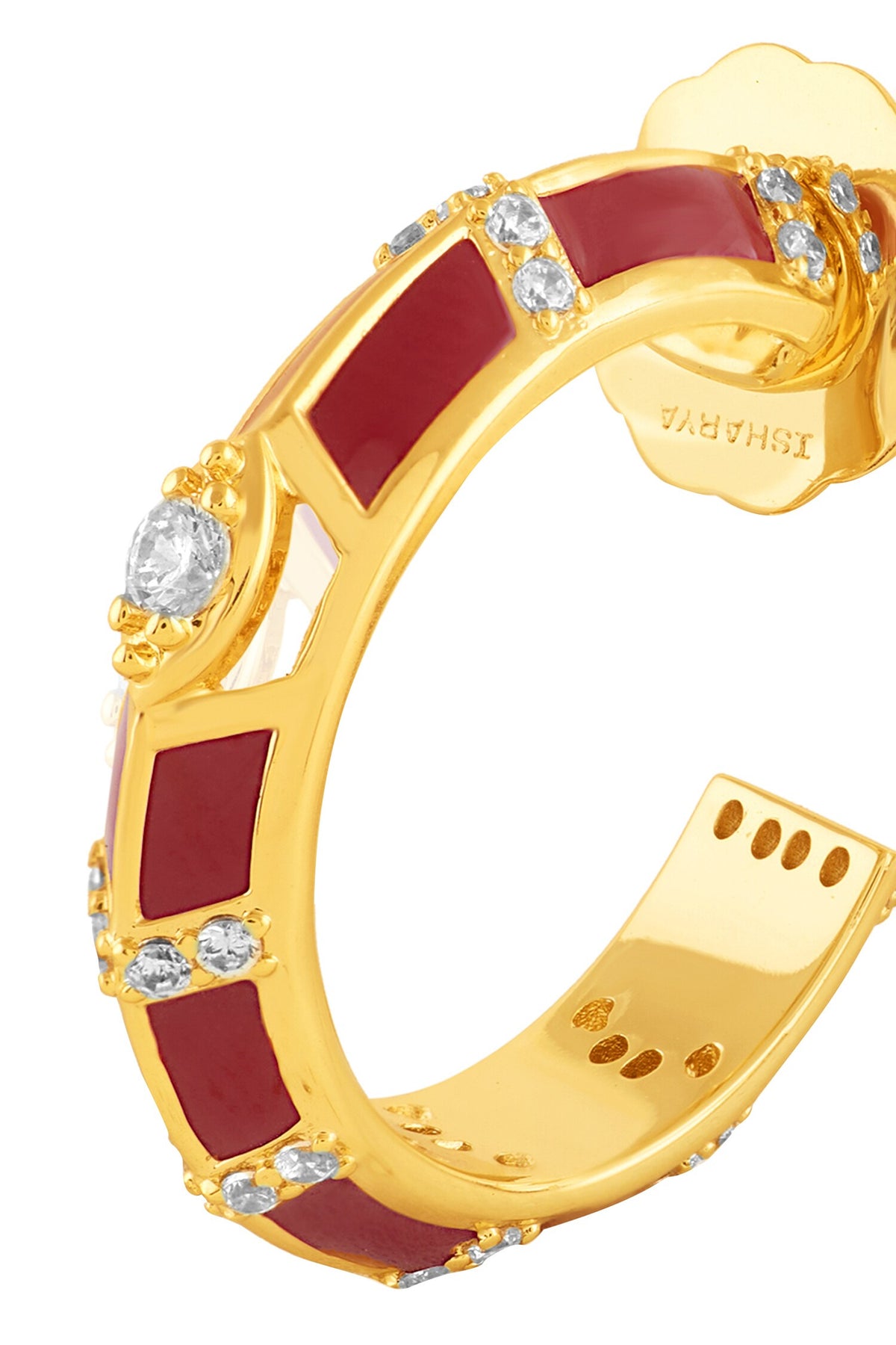 Auralis Fiery Hoop Earrings 