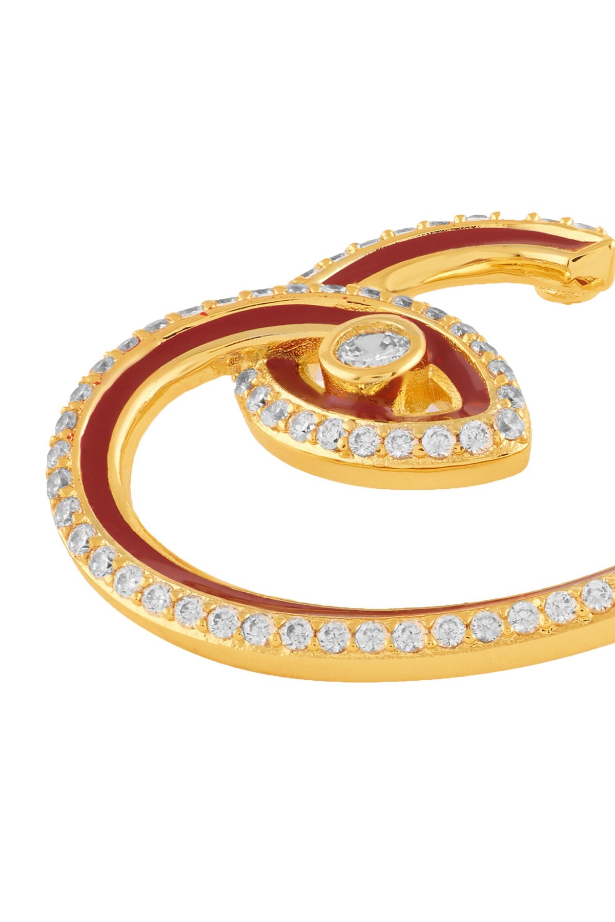 Gala Heart Hoop Earrings 