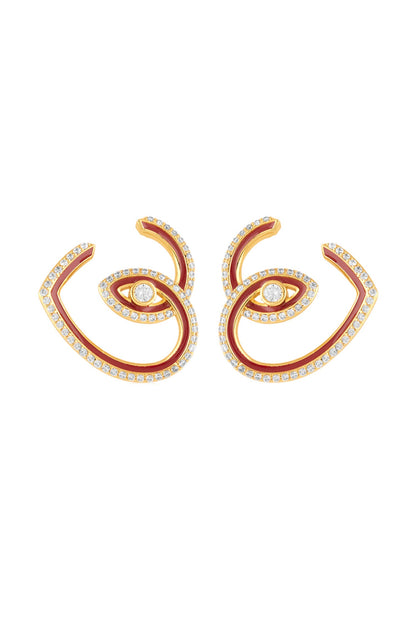 Gala Heart Hoop Earrings 