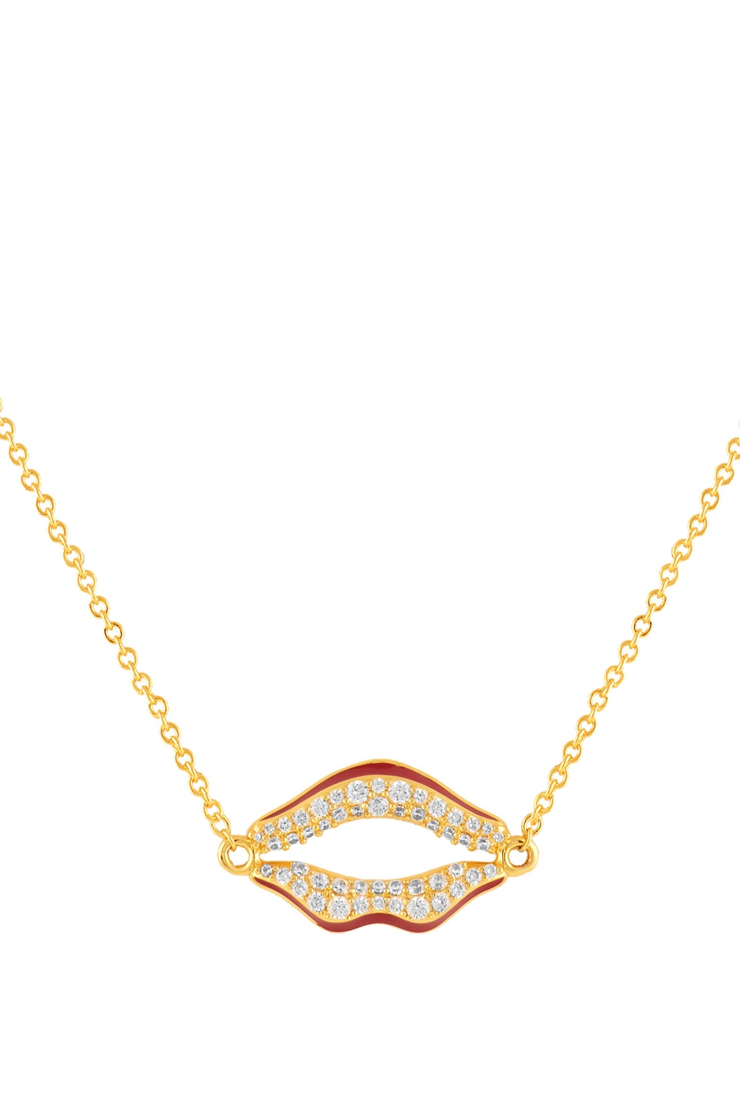 Skylaire Lip Pendant Necklace 