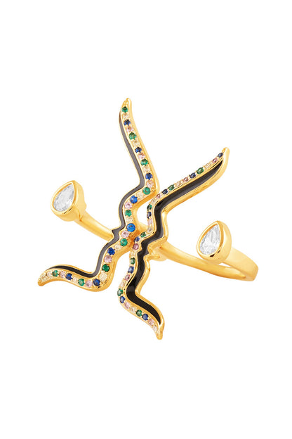 Anoma Two Finger Ring 