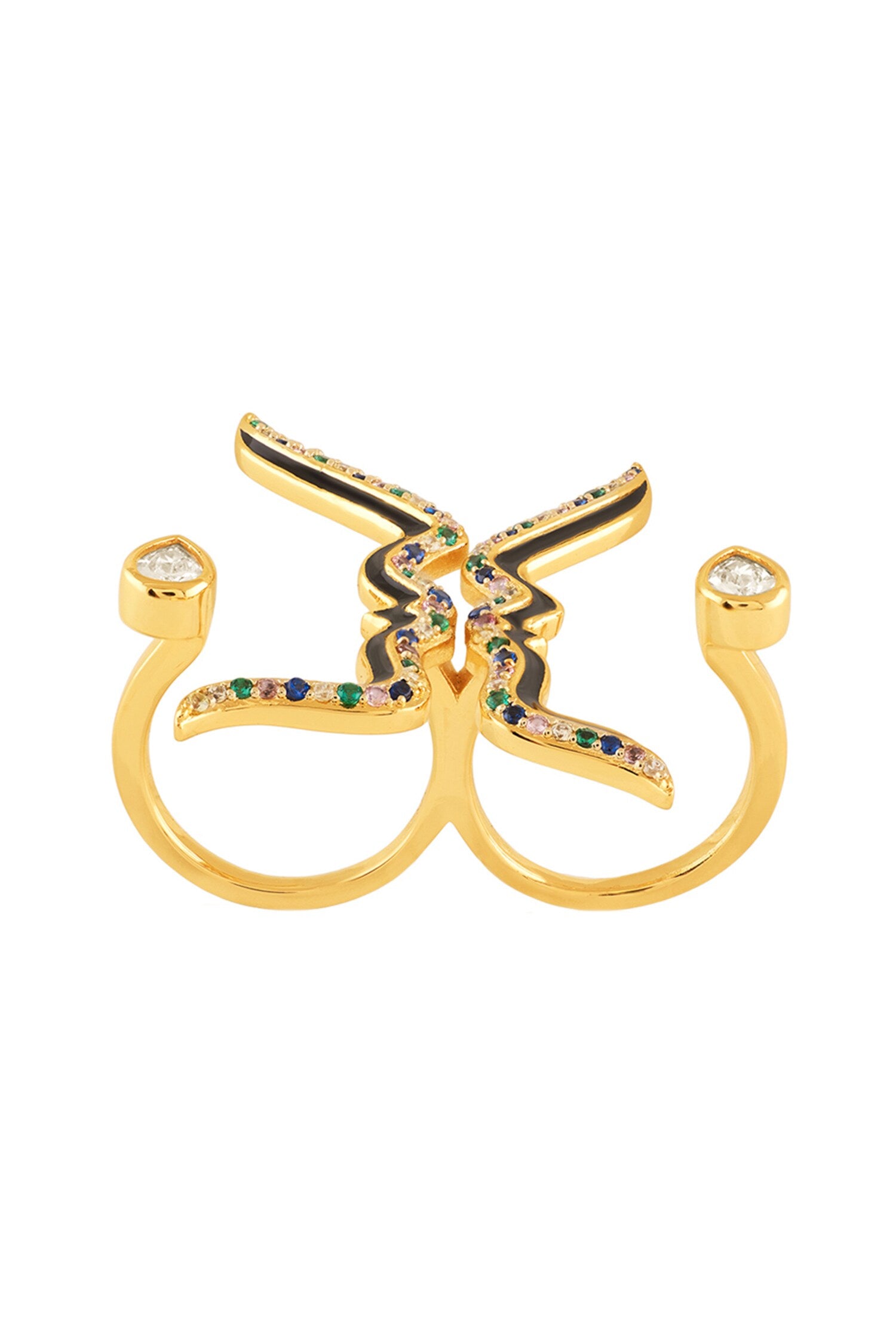 Anoma Two Finger Ring 
