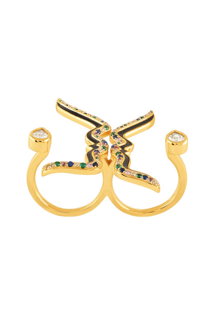 Anoma Two Finger Ring 