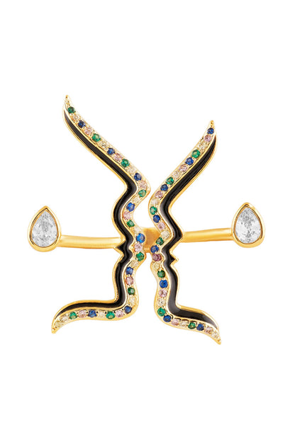 Anoma Two Finger Ring 