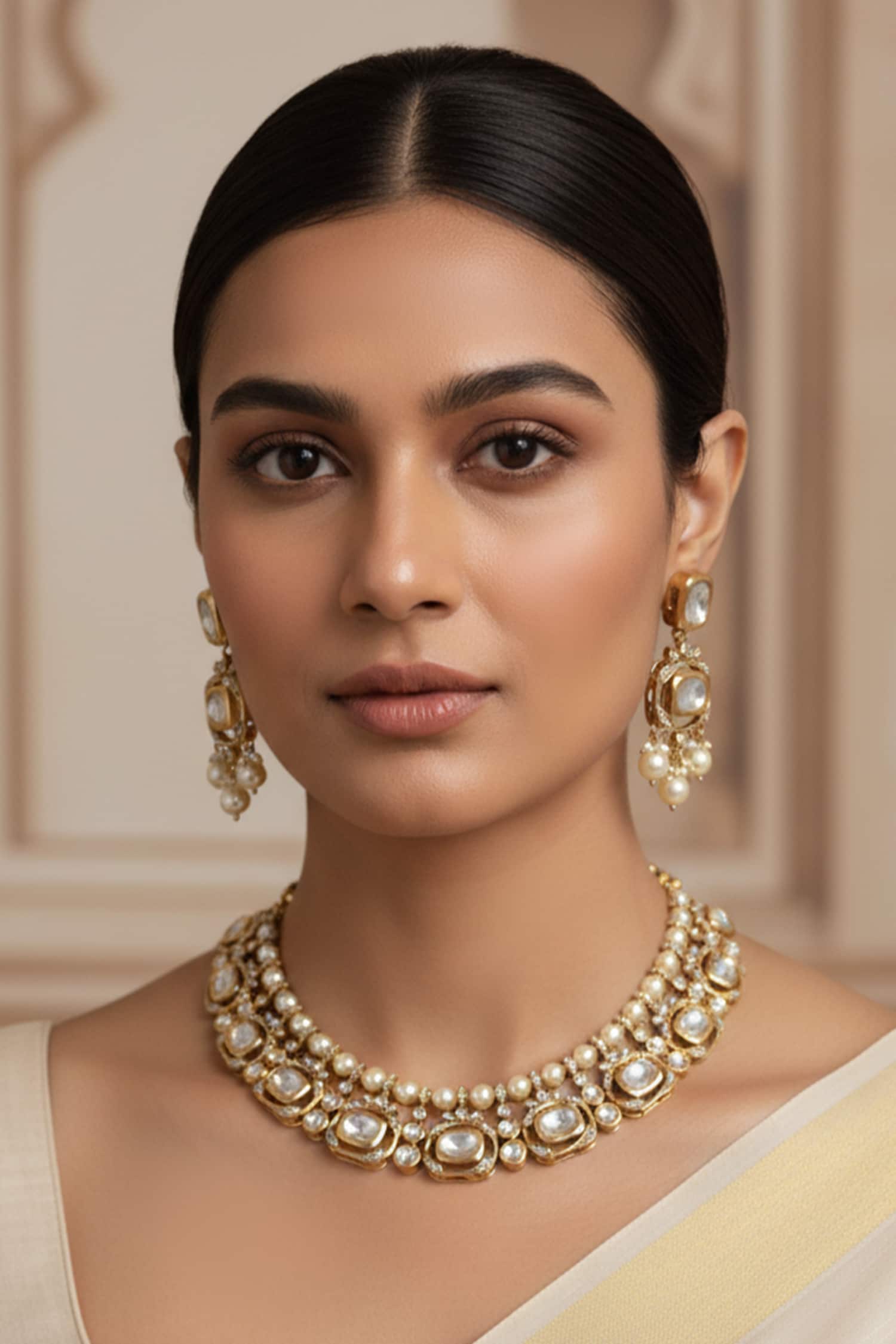 Polki Embellished Choker Set 