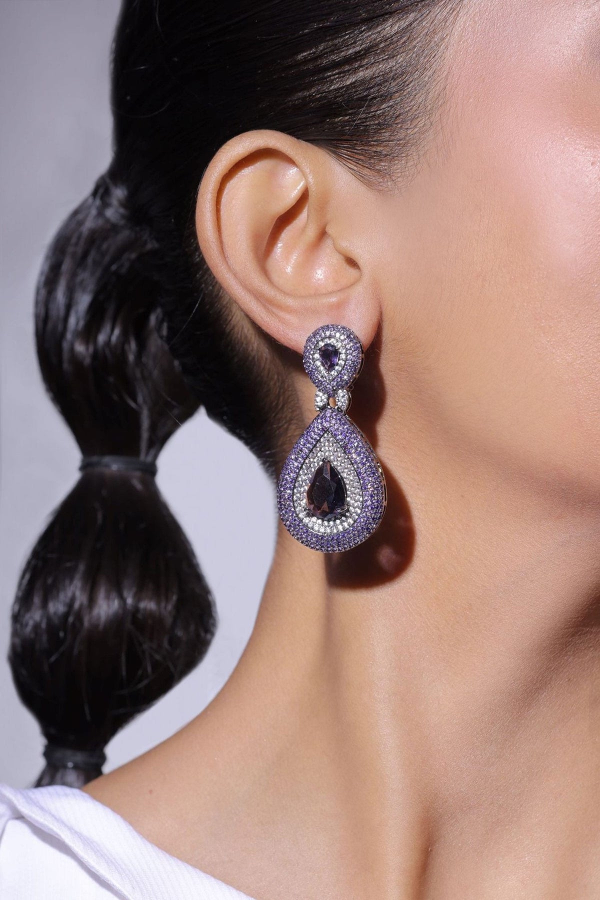 Tear Drop Shaped Earrings 