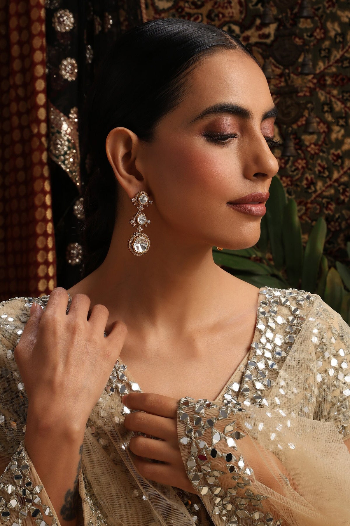 Polki Dangler Earrings 