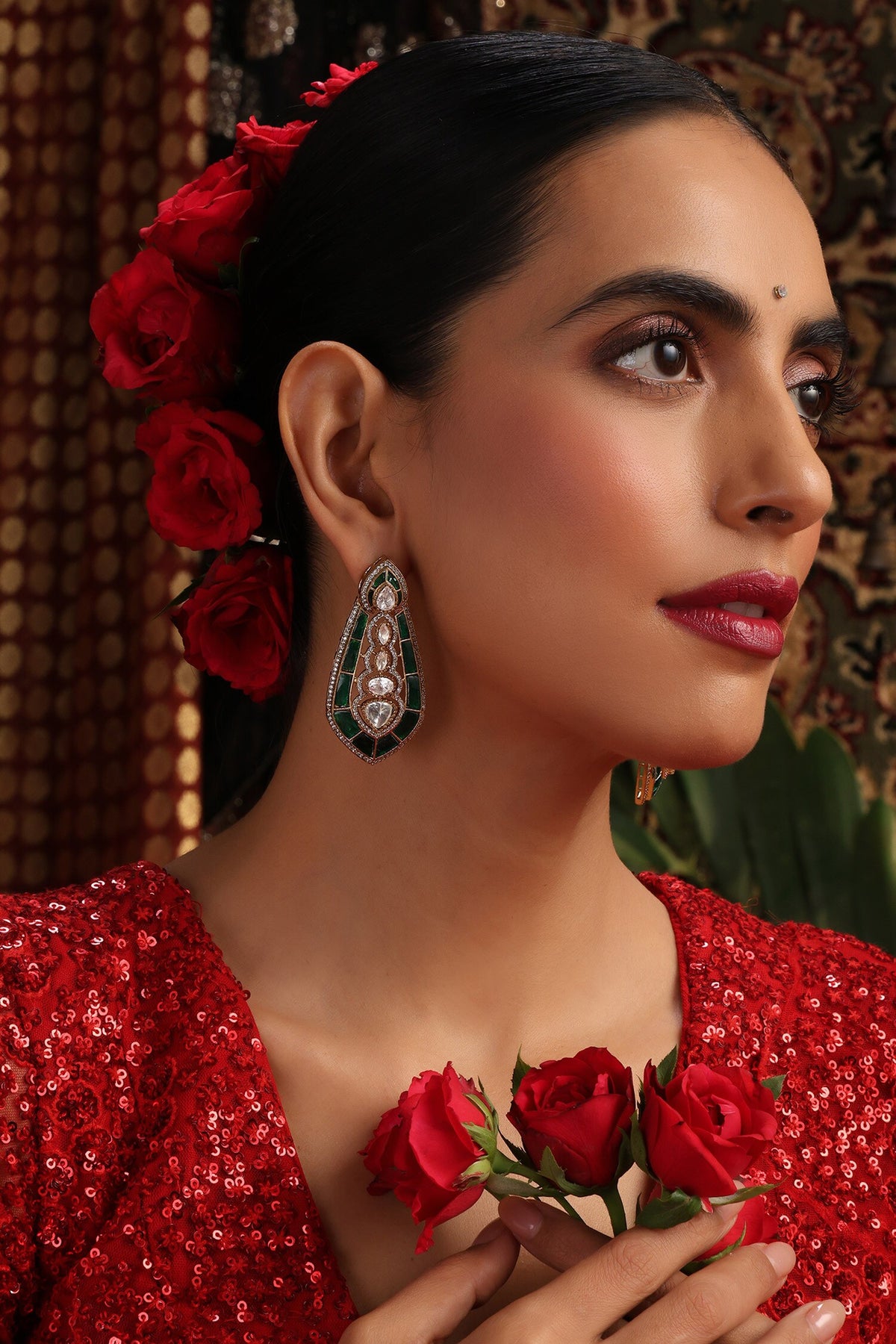 Polki Embellished Earrings 