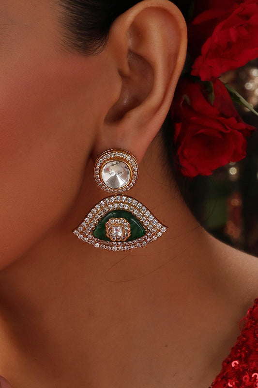 Polki Drop Dangler Earrings 
