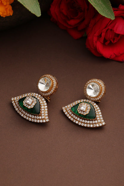 Polki Drop Dangler Earrings 