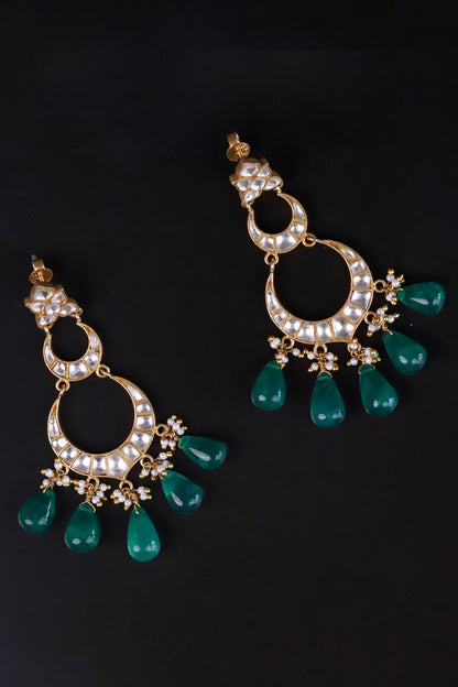 Polki Embellished Dangler Earrings 
