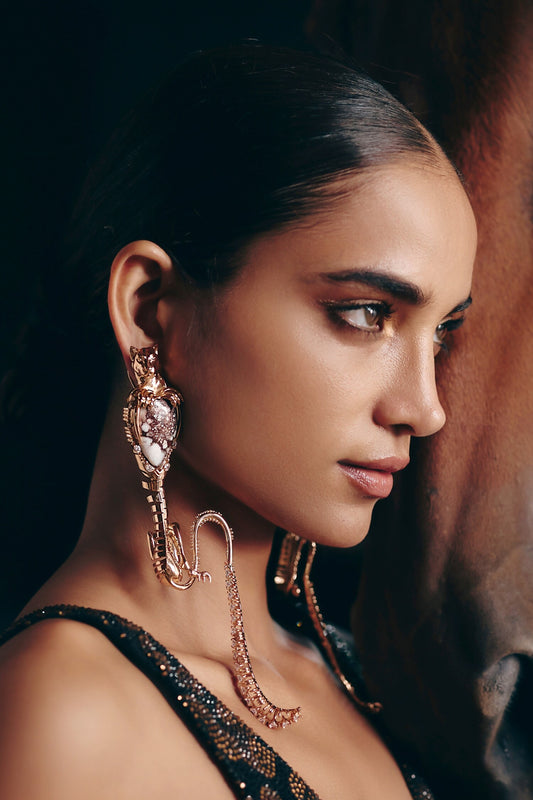 Temptress Leopard Statement Earrings 