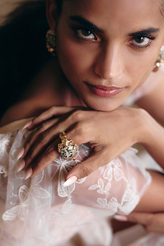The Wild Empress Stone Embellished Ring 