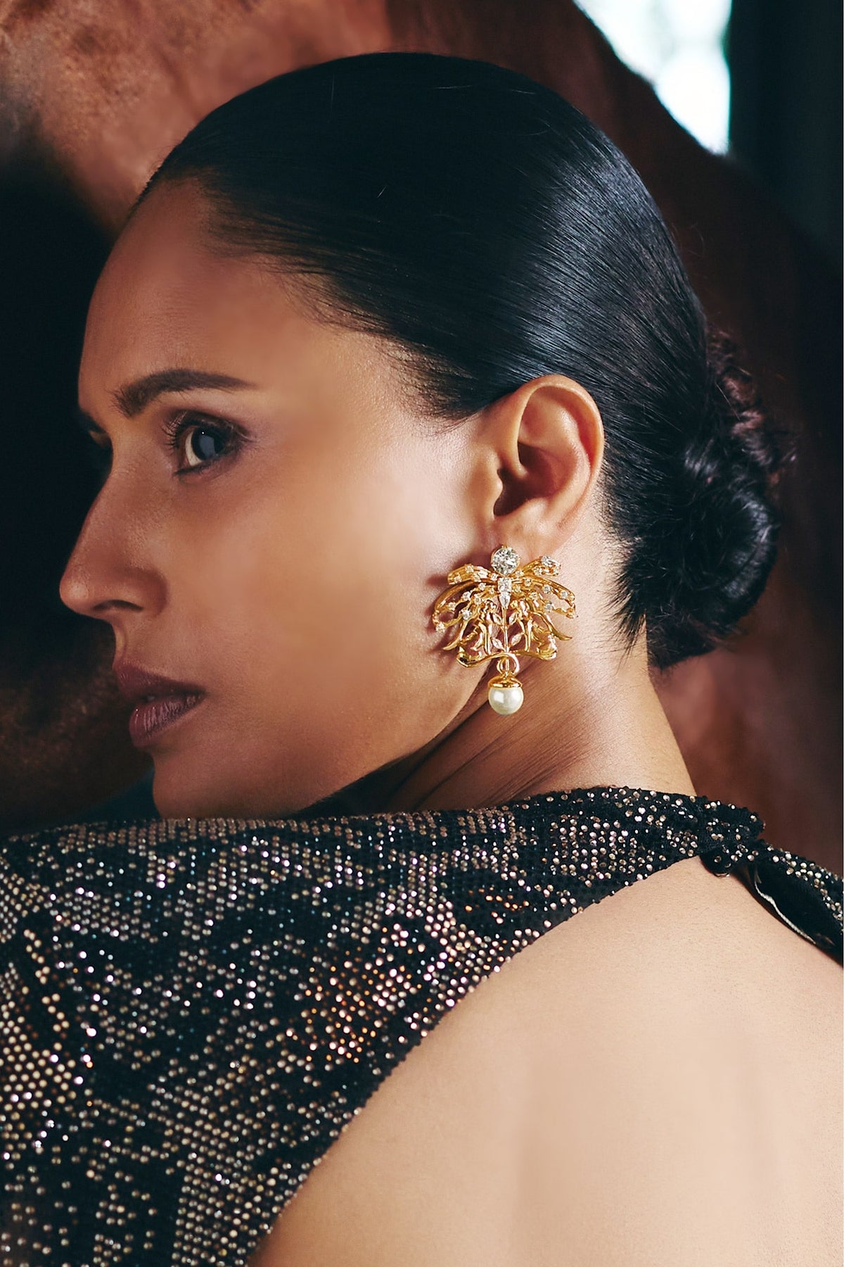 La Leopard Stud Earrings 