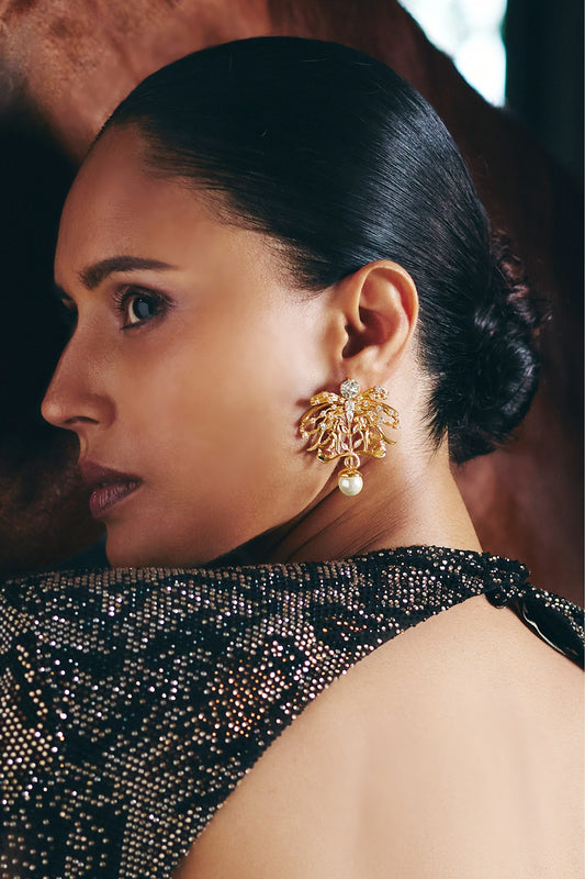 La Leopard Stud Earrings 
