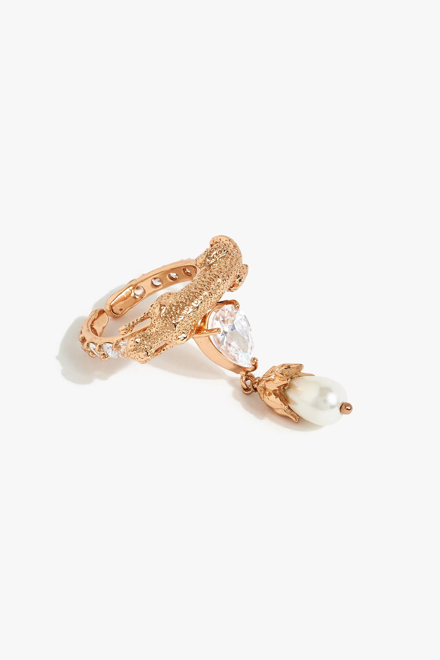 Leopard Feral Crest Ring 