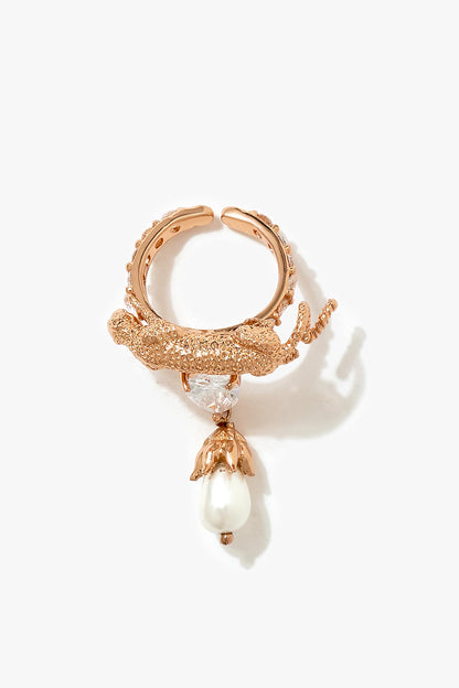 Leopard Feral Crest Ring 