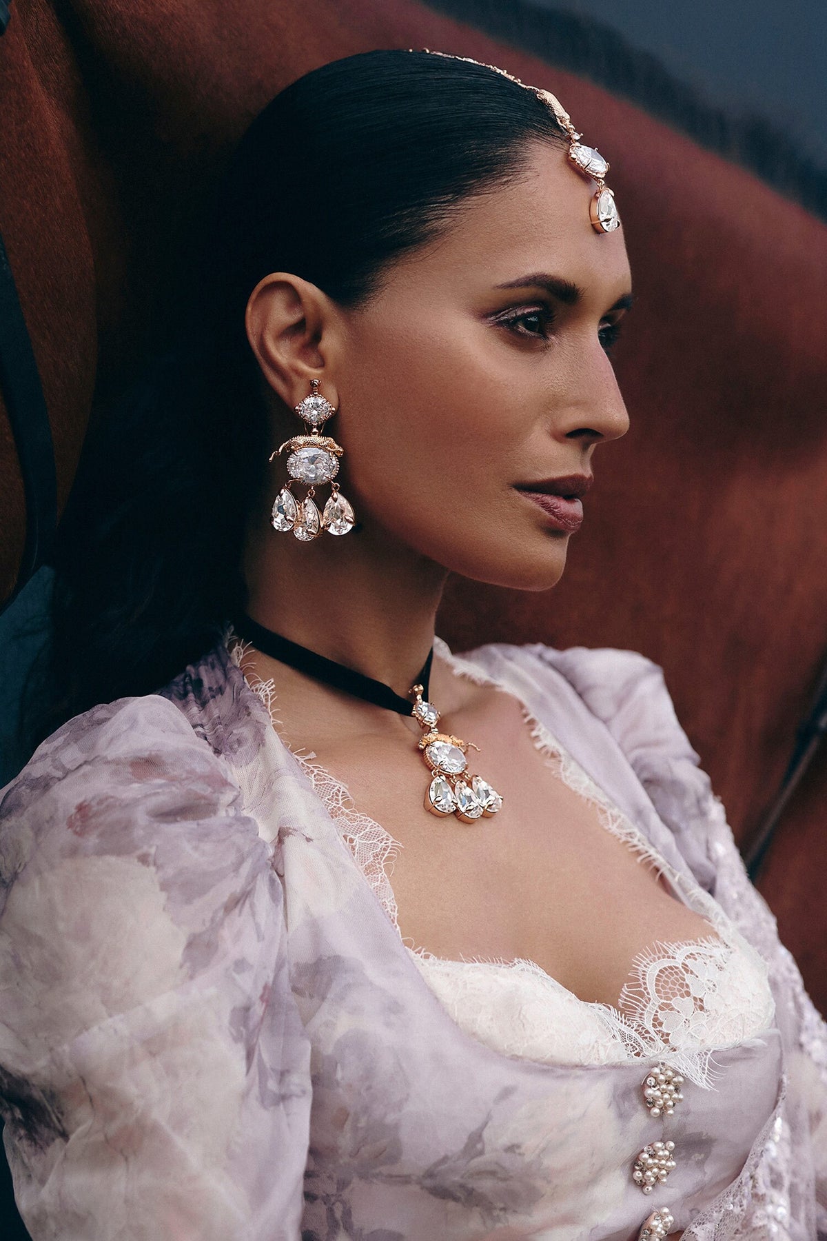 Velvet Lepeord Choker 