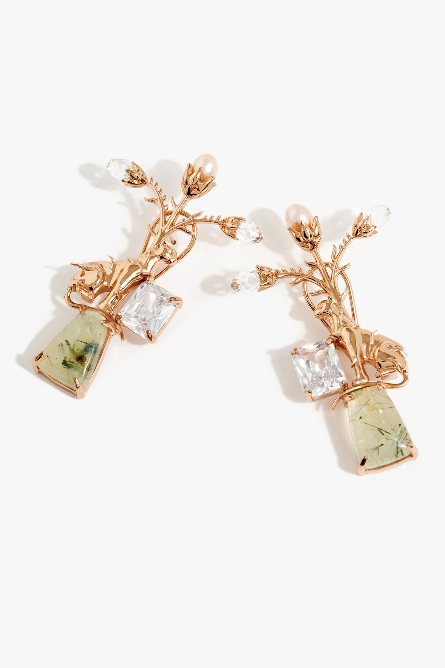La Leopard Imperial Stud Earrings 