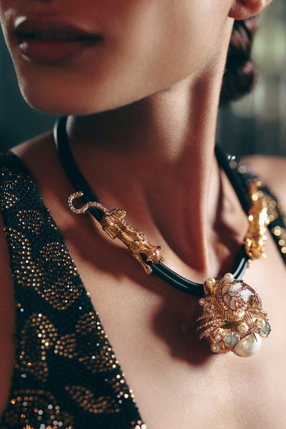 The Wild Empress Rope Hasli Necklace 