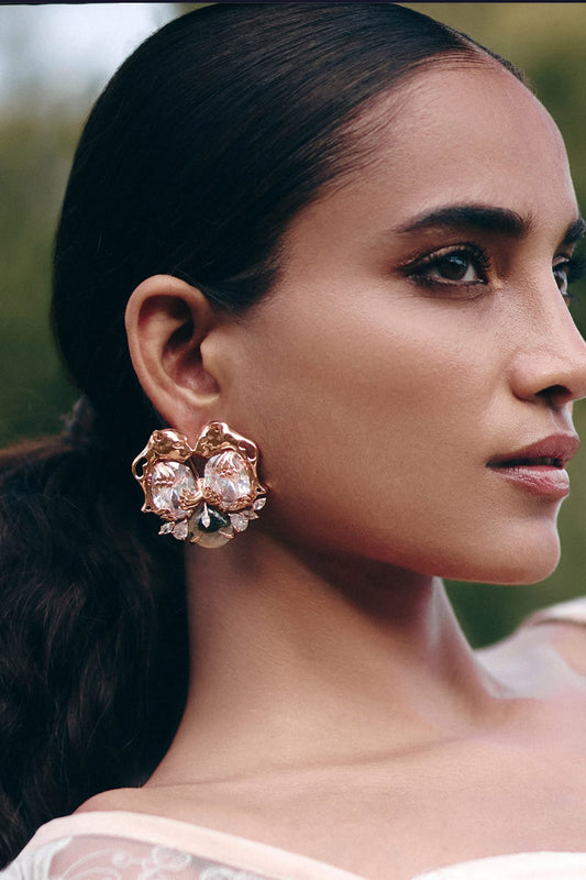 Leopard Triumph Stud Earrings 