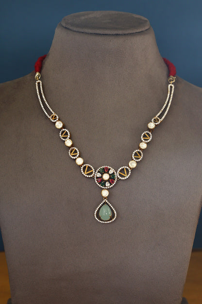 Cutwork Pendant Necklace 