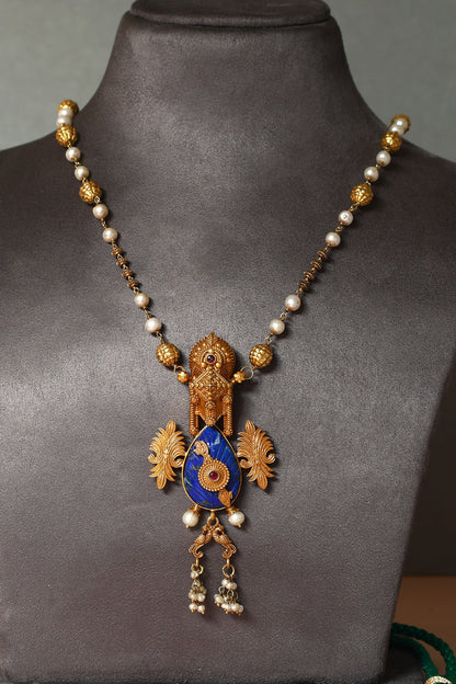 Handmade Lapis Pendant Necklace 