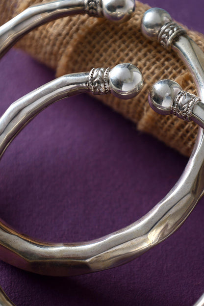 Handmade 92.5 Silver Anklet Set 