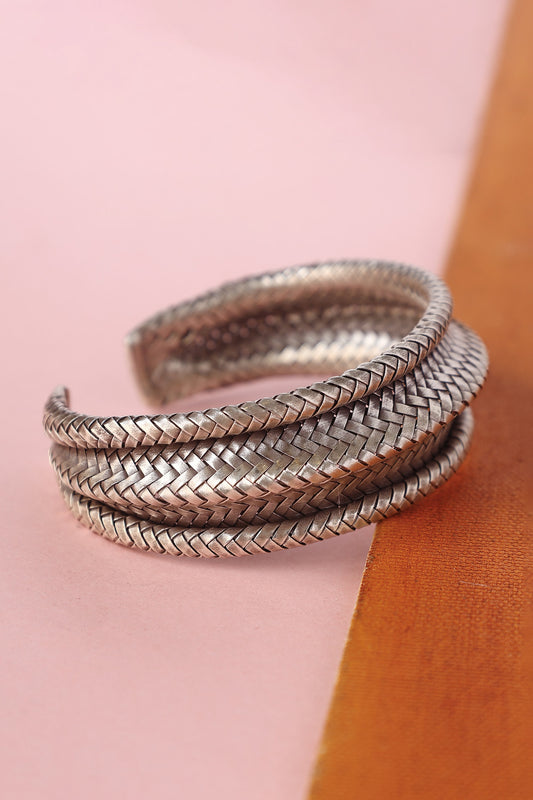 Handmade 92.5 Silver Bangle 
