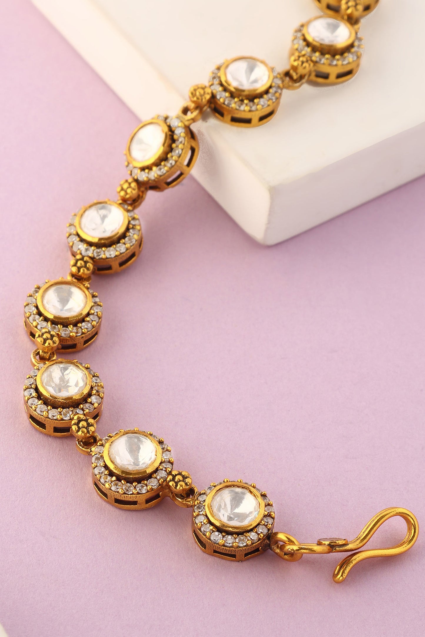 Handcrafted Stone Work Bracelet 